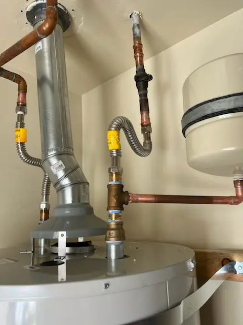 Water heater installation and plumbing repair in St. Helena