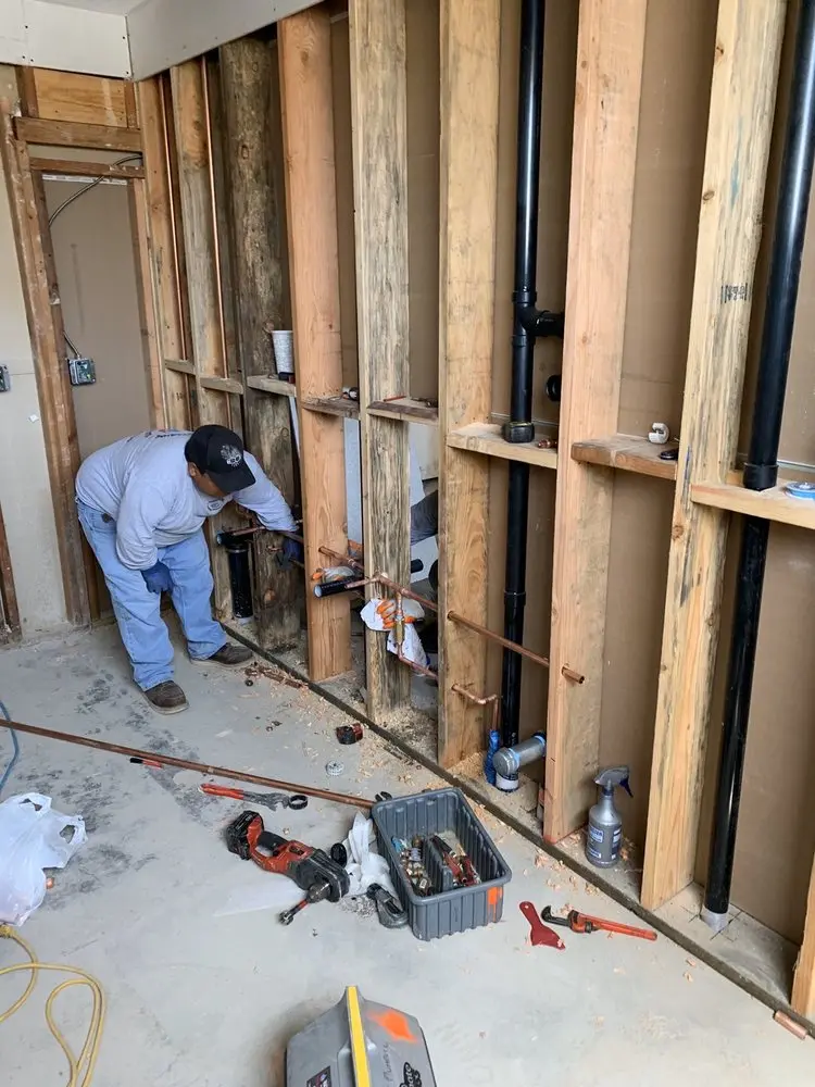 Commercial rough-in plumbing for Gas Line Repair in St. Helena